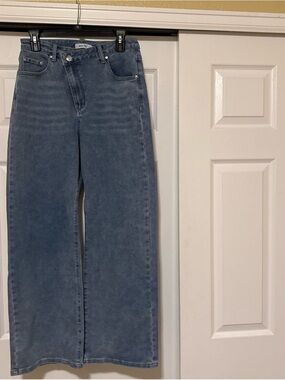 Women's High-Rise Wide Leg Jeans in Washed Blue